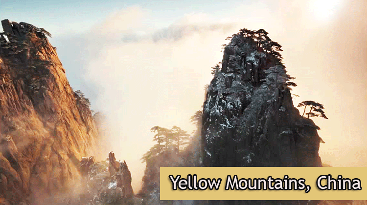 Yellow-Mountains,-China