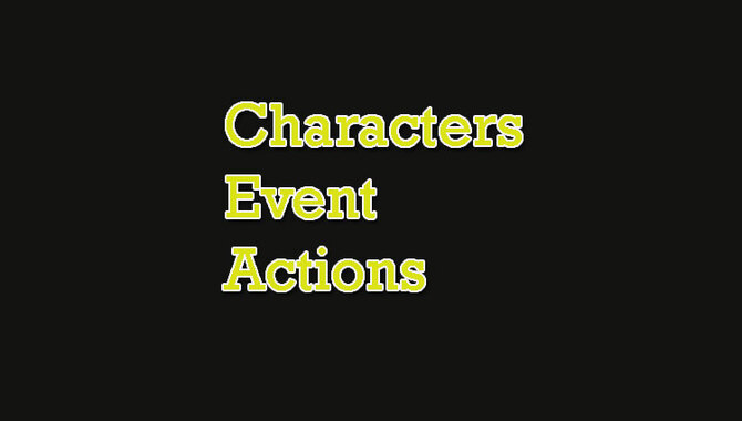 Characters-event-actions