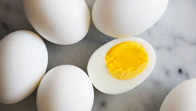 3)Hard-boiled eggs