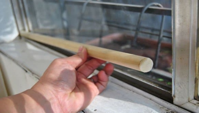 Use Dowell Rods In Sliding Glass Door Tracks
