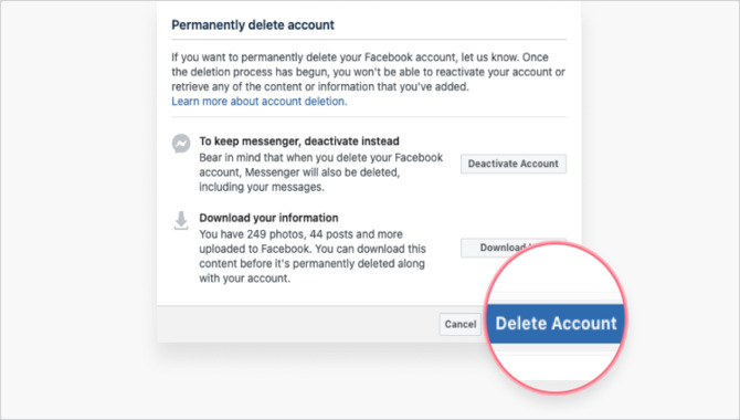 Are There Any Risks In Deleting Your Facebook Account