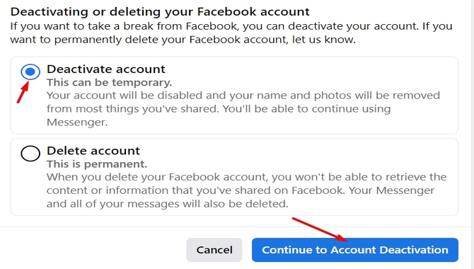 Choose Delete Account, Then Click Continue To Account Deletion