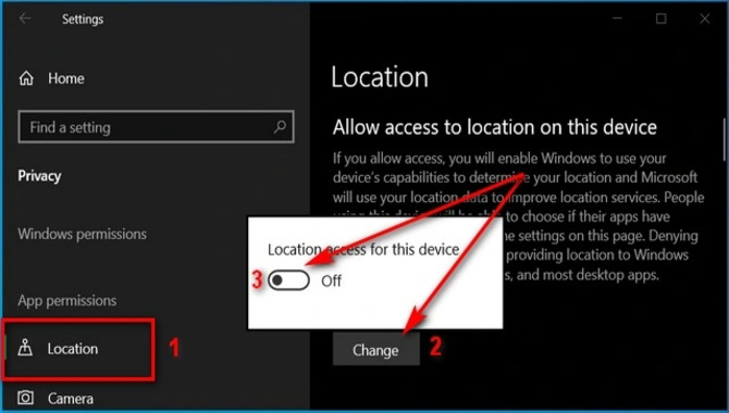 How To Disable Location Tracking On Windows 10