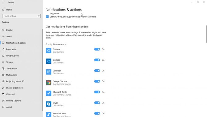 How To Manage Notifications On Windows 10