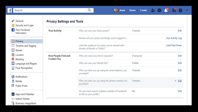 Select Settings & Privacy, Then Click Settings